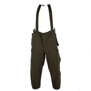 Original Austrian army combat pants bib military olive OD overall w braces NEW