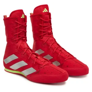 Scarpe Boxe Adidas Box Hog 4 Rosso Argento